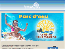 Tablet Screenshot of campingpokemouche.com